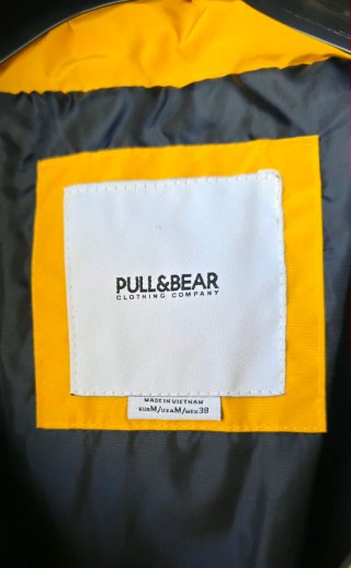 Cazadora Acolchada Pull&Bear Amarilla Talla M