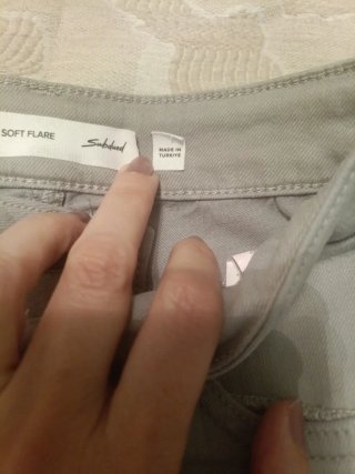 Pantalón cargo gris acampanado XXS