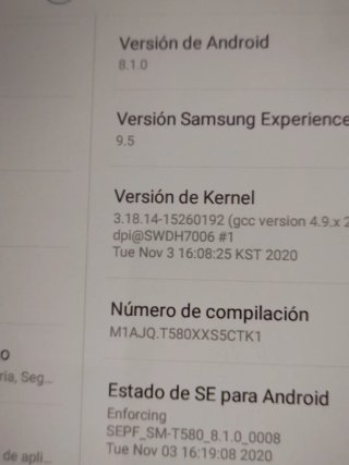 Samsung Galaxy Tab A T580 Blanca