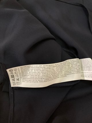 Blusa Mango sin mangas azul