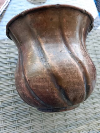 Portavaso in rame 20cm