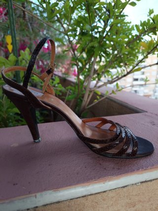 Sandalias Piel Serpiente Gran Sol