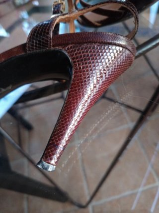 Sandalias Piel Serpiente Gran Sol