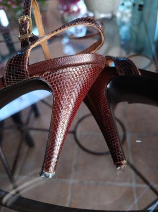 Sandalias Piel Serpiente Gran Sol