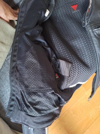 Chaqueta de moto Dainese cuero talla 52
