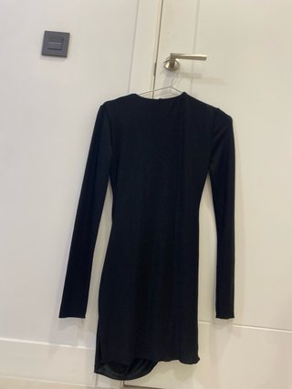Vestido negro brillante