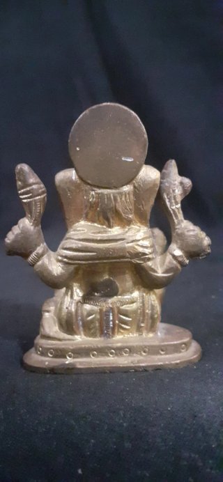 3 Figuras en bronce de Buda, Ganesha y Lakshmi.