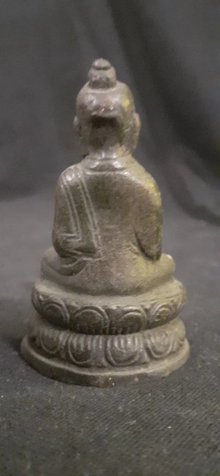 3 Figuras en bronce de Buda, Ganesha y Lakshmi.