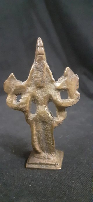 3 Figuras en bronce de Buda, Ganesha y Lakshmi.