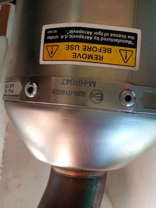 Tubo de escape Akrapovič