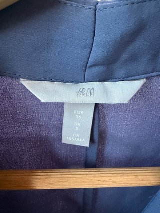 Vestido camisero fluido azul talla S