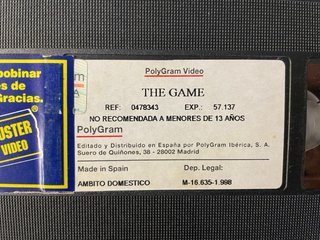 Lote de 6 Películas en VHS