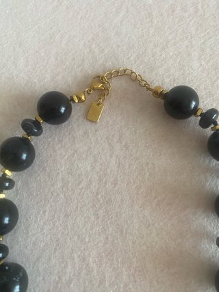 Colar Somini preto e dourado