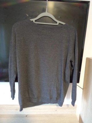 Sudadera Zara gris con águila