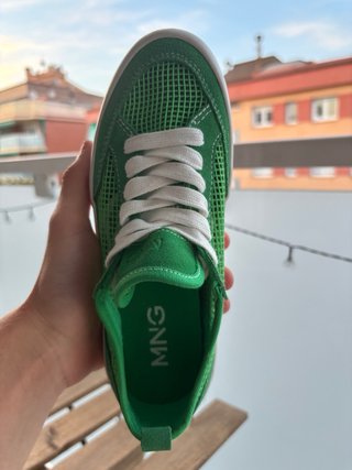 Zapatillas Mango Verdes Malla