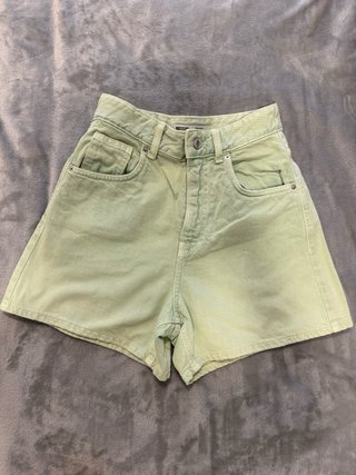 Bermudas Vaquera Tiro Alto