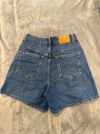 Bermudas Vaquera Tiro Alto