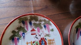 Coppia Tazze da Tè Giapponesi Porcellana vintage