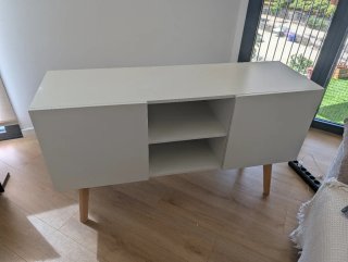 Aparador Maison du Monde Madera y Blanco