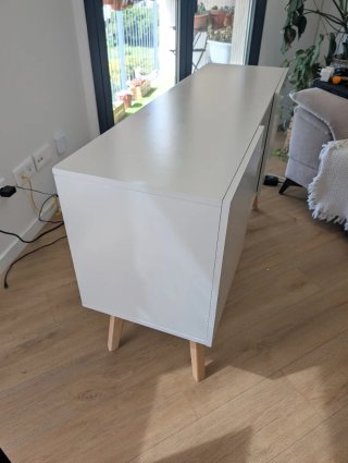 Aparador Maison du Monde Madera y Blanco