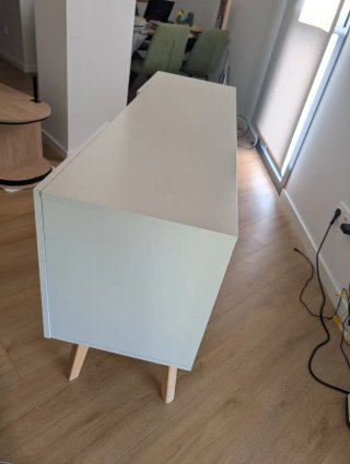 Aparador Maison du Monde Madera y Blanco