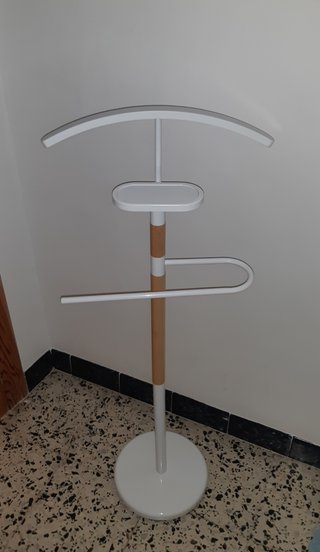 Perchero de pie madera y metal