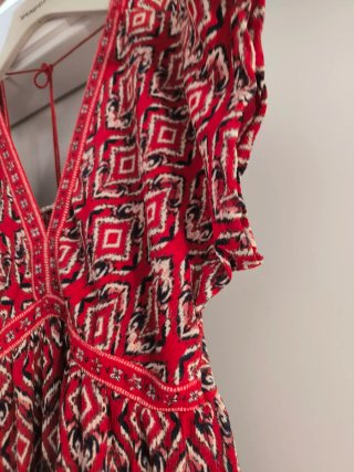 Vestido estampado kimono Springfield Talla XL