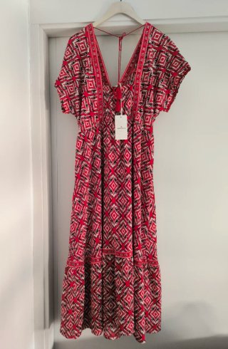 Vestido estampado kimono Springfield Talla XL