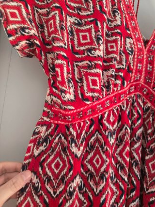 Vestido estampado kimono Springfield Talla XL