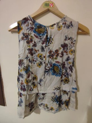 Blusa Pull&Bear Estampada Sin Mangas Talla S