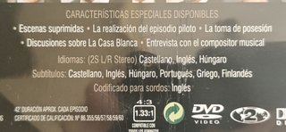 SERIE DVD EL ALA OESTE DE LA CASA BLANCA, TEMP. 1