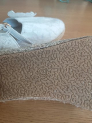 Sandalias niña eventos crudo T38