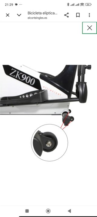 Bicicleta Elíptica BH ZK900 M6 Bluetooth