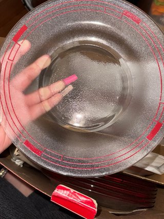 Vajilla Hi-tech Roja Vasos y Platos