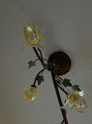 Lámpara de techo 4 luces flor