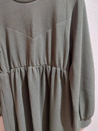 Vestido midi Shein verde militar