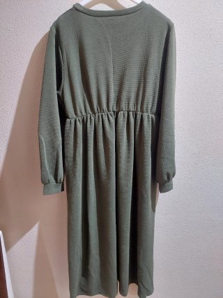 Vestido midi Shein verde militar