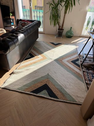 Alfombra Sklum Diseño Geométrico 160x245 de yute.