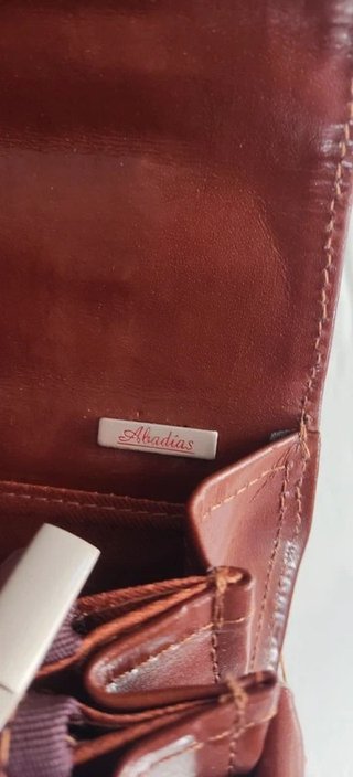 MALETÍN CUERO LEGÍTIMO ABADÍAS NUEVO PORTÁTIL