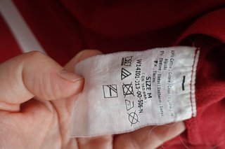 Maglietta Guess Rossa Manica Lunga Vintage Y2K Taglia