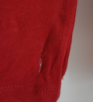 Maglietta Guess Rossa Manica Lunga Vintage Y2K Taglia