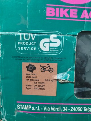 Silla infantil para bicicleta