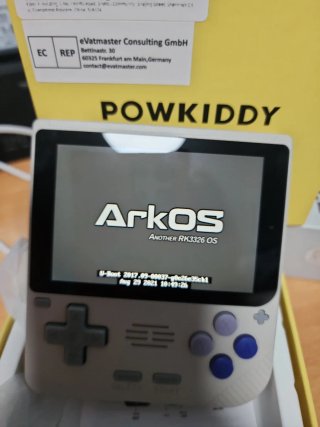 POWKIDDY V10 Consola Portátil Gris/Morado