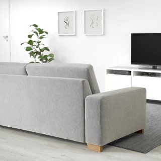 Sofá IKEA SÖRVALLEN 3 plazas talmyrra negro blanco