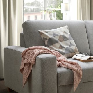 Sofá IKEA SÖRVALLEN 3 plazas talmyrra negro blanco