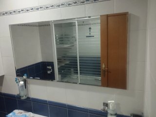 Specchio da bagno 103 cm di larghezza x 50 cm di altezza
