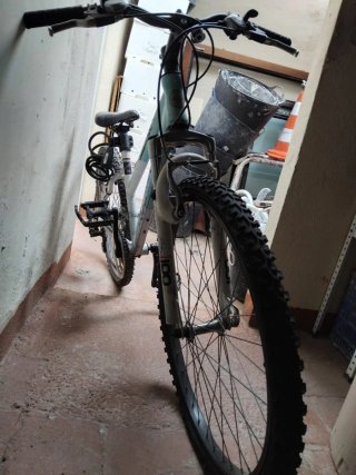 Bicicleta TOPBIKE Blanca y Azul