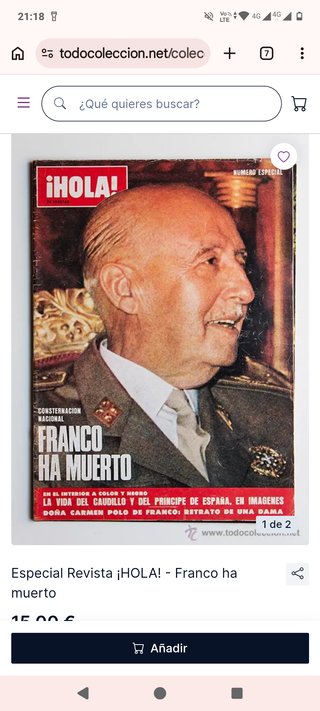 Periódicos antiguos originales de la muerte de fra