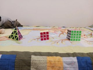 3 Cubos Mágicos (Rubik, Pirámide, 4x4)