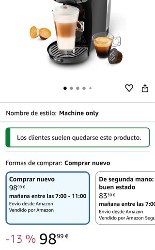 Cafetera Nescafé Dolce Gusto Automática